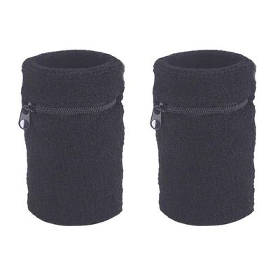 Erwachsene M Tennis-Armband Atmungsport-Baumwoll-Schweißband mit Reißverschluss