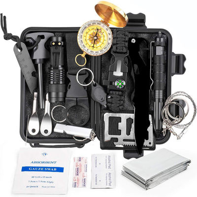 Black Outdoor Camping Notfall-Überlebens-Toolkit Erste-Hilfe-Kit Versandkosten inbegriffen