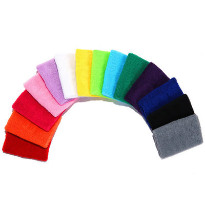 Anpassung Option Sport Baumwolle Armband für Erwachsene Atmung Tennis Armband Schweißband