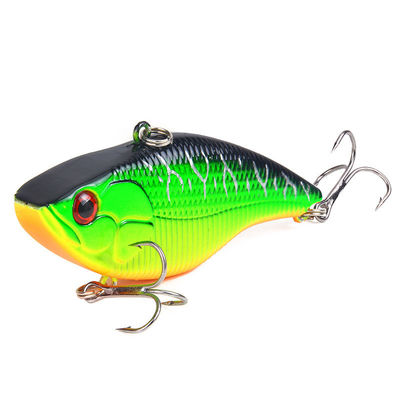3D-Auge künstlicher Köder 6 Haken Minnow Fangköder Feststoff Schwimmbesätze für Angler