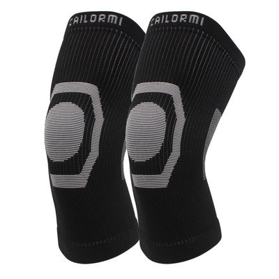 Atmungsaktive Graphen-Kompression Warme gestrickte Kniestütze für Sport Basketball