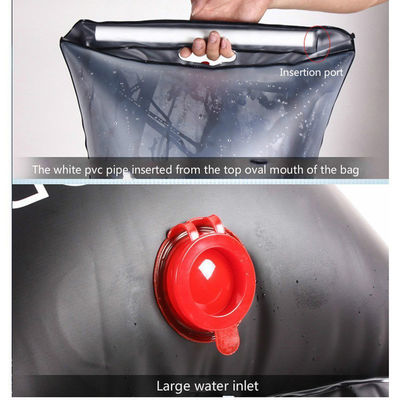 Outdoor Portable 20L Solarheizung Camping Dusche PVC Strand Dusche Wasserbeutel erschwinglich