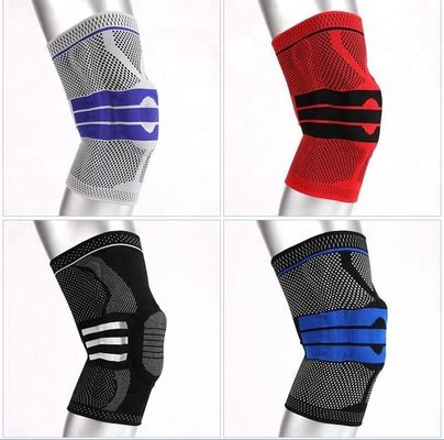 Sport im Freien Atmung Nylon Silikon Kniebefestigung Kompression Kniearm mit Superior