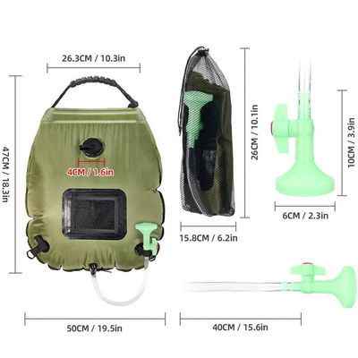 20L Solarheizung Duschbeutel für Outdoor Camping Portable Duschzubehör Kit