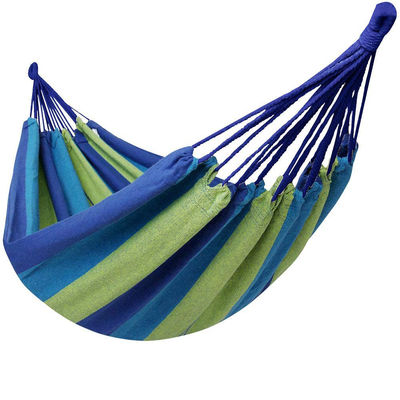 Einzel-Hängematte Portable Leichtgewicht Camping Leinwand-Hängematte Außen-Baumwolle-Hängematte Schaukel