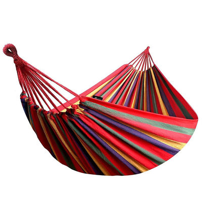 Mehrfarbiger Outdoor-Portable Canvas Baumwoll-Hängematte für Camping