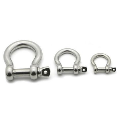 5 mm Edelstahl-Bogen-Fessel für Paracord-Armband Silberplattiert niedrige Versandkosten