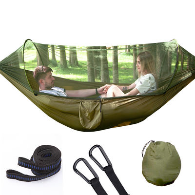 Automatische schnelle offene Nylon-Camping-Hängematte mit Moskitonetz Wasserdicht und vielseitig