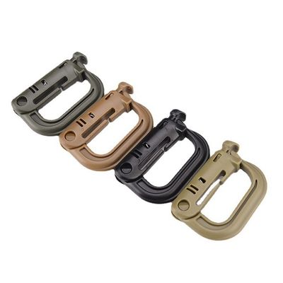D Form Kunststoff-Karabiner-Zubehör für den Molle-Taktik-Rücksack