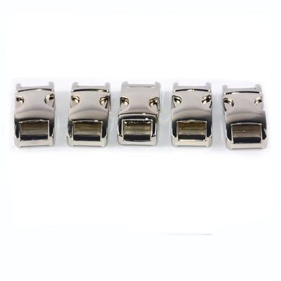 Silber 3/8 &quot; Metallseiten-Auslösung Buckle für Paracord Armband 30 Tage Rückerstattungsgarantie