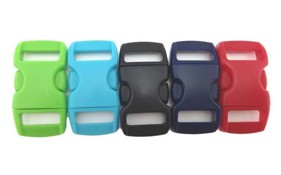Farbenfrohe Plastik 10mm Paracord geschwungene Seitenfreisetzung Buckle und geschätzte Lieferzeit