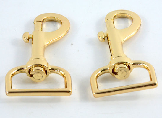 25mm Gold Dreh-Hund-Snap-Haken Custom Zink-Alloy-Metall-Hund-Haken SDR567 Beschichtung Chrome