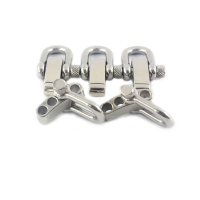 D Form Edelstahl U-Fessel für Paracord-Armband Einstellbar und anpassbar