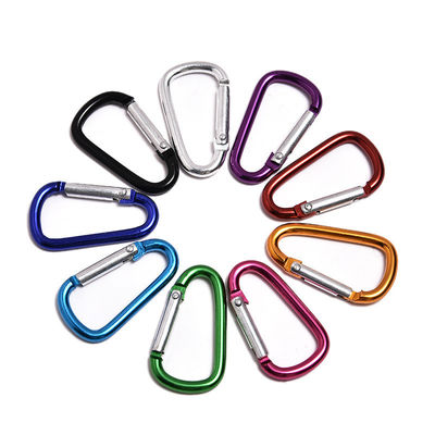 5cm D-Form Aluminium rundes Karabiner Outdoor Spring Snap Hooks und robust für Outdoor