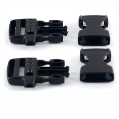 Anpassung 20mm Einstellbares Notfall-Paracord Plastik-Seitenfreisetzung Pfeife Buckle