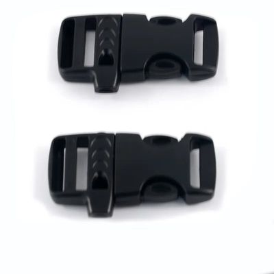 Anpassung 20mm Einstellbares Notfall-Paracord Plastik-Seitenfreisetzung Pfeife Buckle