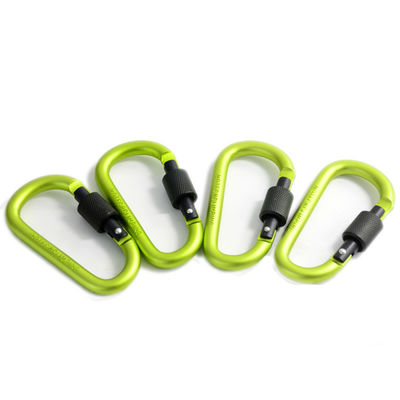 8.00cm * 5.00cm * 1.00cm Paketgröße D-Form Aluminium Mini-Schlüsselschlüsselhalter Karabiner-Clip 1
