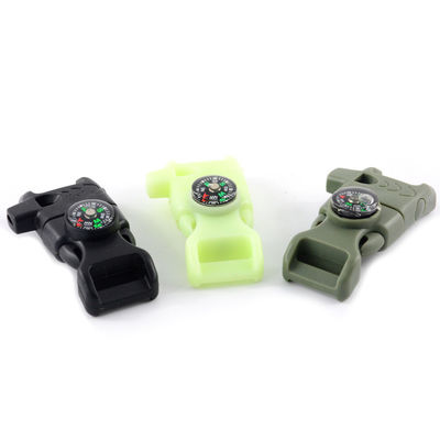 Außenfeuer Starter Pfeife Kompass Buckle Leichtgewicht 13mm Größe für Paracord Überleben