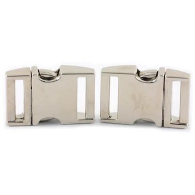WET689 20mm Metall-Auslösung geschwungene Schnalle Zinklegierung Seiten-Auslösung Schnalle für Handtasche
