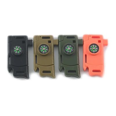 Erste Zahlung Multifunktions Notfall Flint Feuer Starter Kompass Buckle mit Schaber