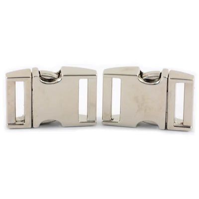 Seitenfreigabe-Stil Metall Hundehalsband Legierung gekrümmter Schnellfreigabe Buckle 5/8 &quot;US 1/Piece