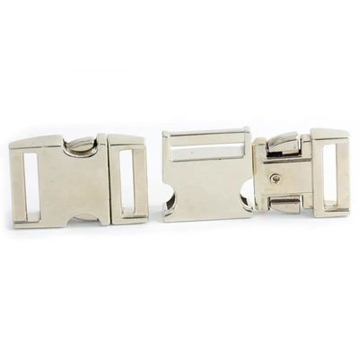 Seitenfreigabe-Stil Metall Hundehalsband Legierung gekrümmter Schnellfreigabe Buckle 5/8 &quot;US 1/Piece