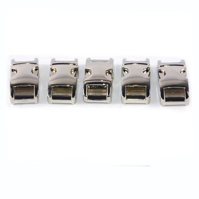 Zinklegierung Metall Seitenfreisetzung Buckle 10mm für Paracord Paket Größe 2,50cm * 1,40cm * 0,80cm