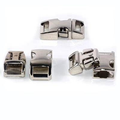 Zinklegierung Metall Seitenfreisetzung Buckle 10mm für Paracord Paket Größe 2,50cm * 1,40cm * 0,80cm